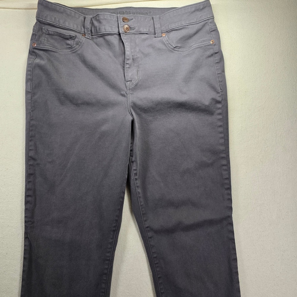 Maurices M Jeans Womens XL Reg Gray High Rise Skinny Stretch Pants REPREVE